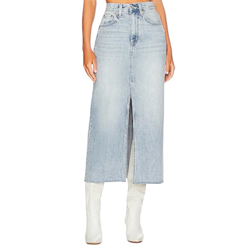 Blank NYC In My Mind Denim Maxi Skirt
